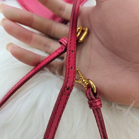 Prada  Pink Saffiano Crossbody Bag - Picture 11 of 16